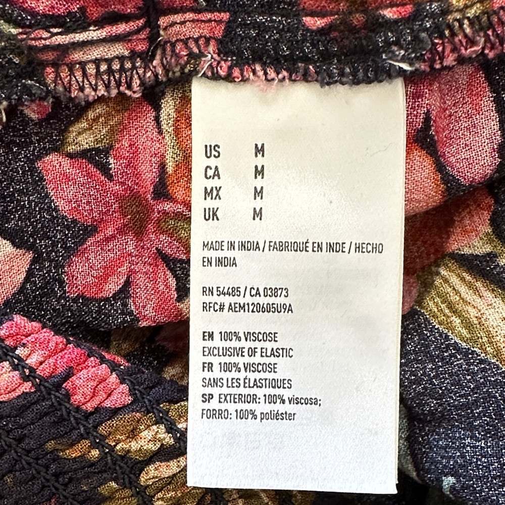 American Eagle Outfitters Floral Jumpsuit - Black and Pink - Picture 9 of 13